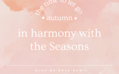 in harmony with the seasons